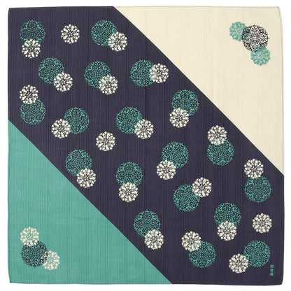 Hama Pattern Furoshiki 50Cm Yumehana Komon Navy Blue | Japanese Cloth