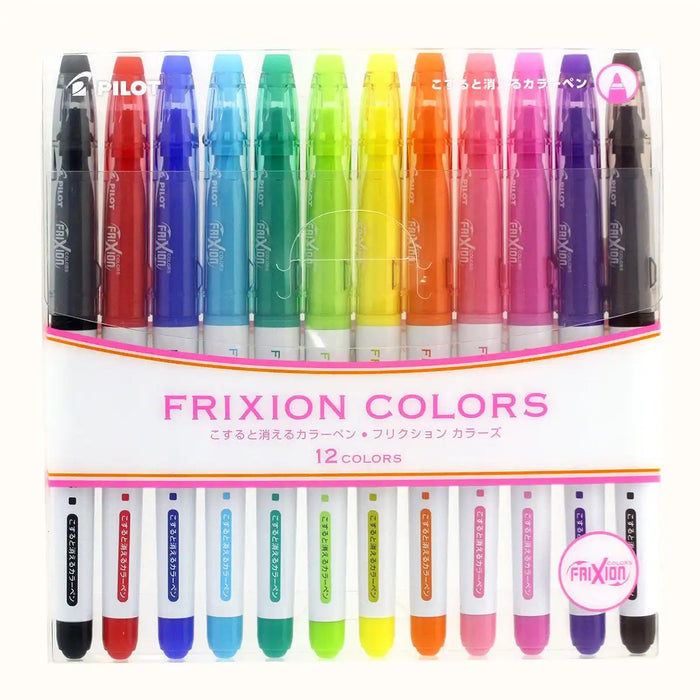 Pilot Frixion Erasable Color Sign Pens 12 Colors Made In Japan Sfc-120M-12C