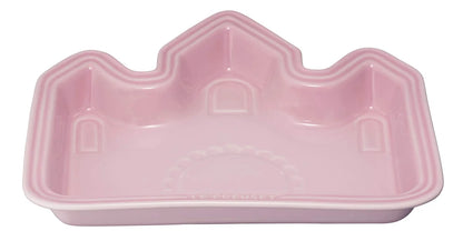 Assiette déjeuner bébé rose laiteux Le Creuset Château micro-ondes sûre pour filles