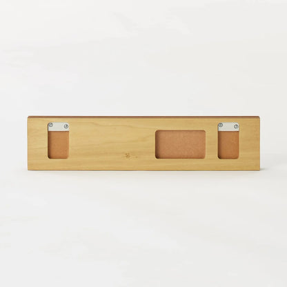 Mujirushi Ryohin 44505199 Wall-Attached Furniture 3 Hangers Walnut 44X2.5X10Cm - Japan