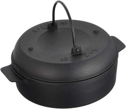 Ikenaga Iron Works 22Cm Japanese Stone Pot Sweet Potato Roaster Imojiro
