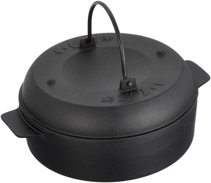 Ikenaga Iron Works 22Cm Japanese Stone Pot Sweet Potato Roaster Imojiro