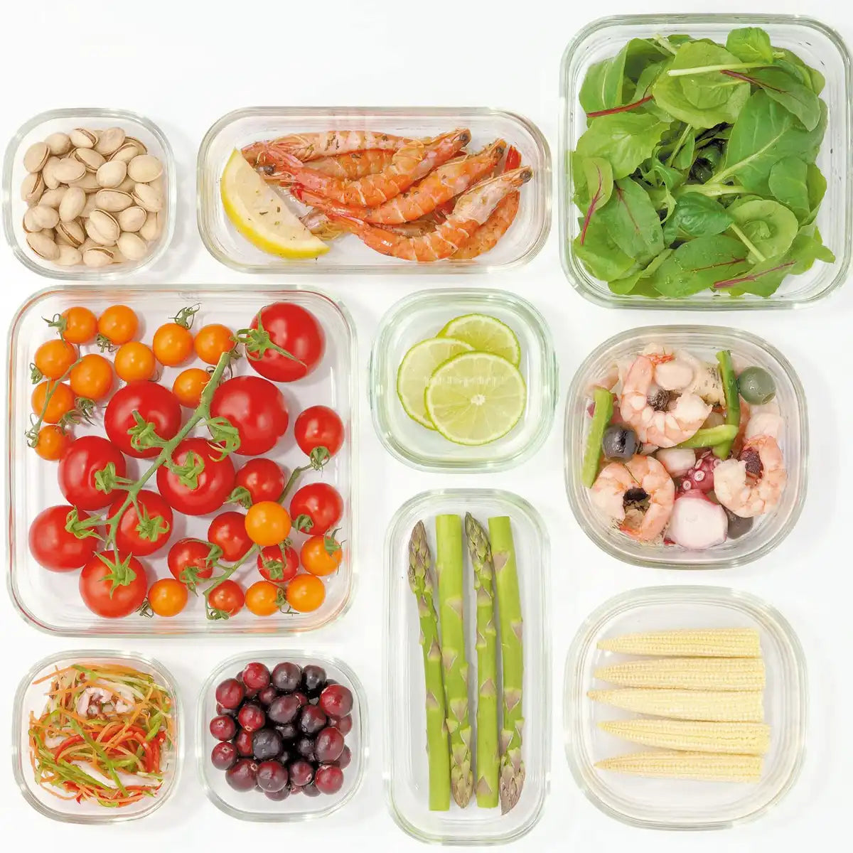 Iwaki Japan Kn3247H-W Storage Container 1L White Frozen Oven Microwaveable