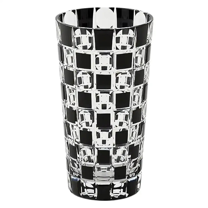 Kimoto Glass Tokyo Kuroco Edo Kiriko Tumbler Japan Ichimatsu