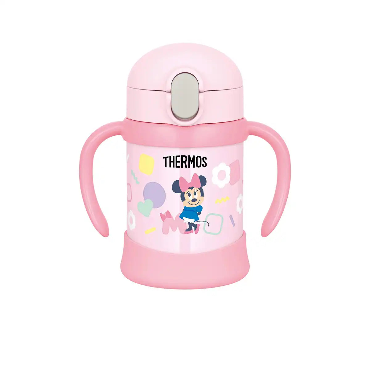 Thermos Minnie 250ml Vacuum Flask Baby Straw Mug in Pink Fjl-250Ds