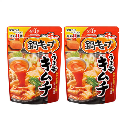 Ajinomoto Nabe Cube Hot Pot Dashi Stock Spicy Kimchi Flavor 8 Cubes