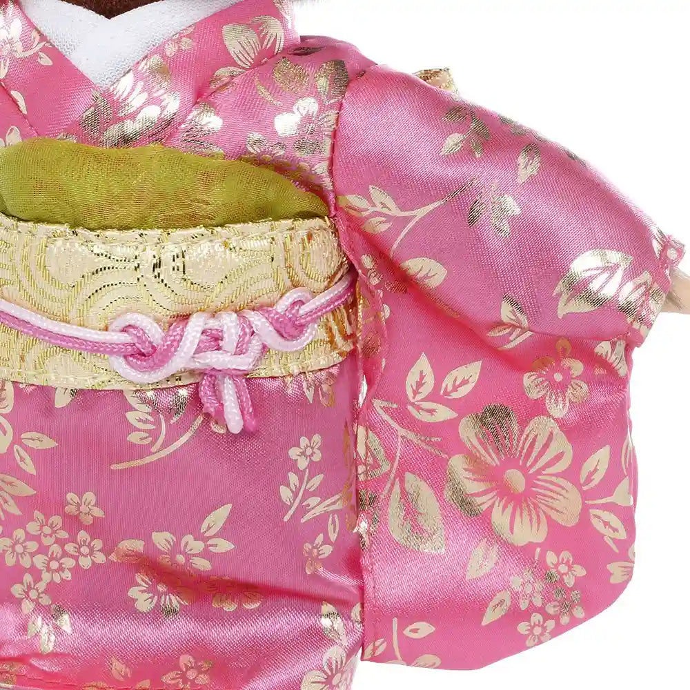 Sekiguchi Monchhichi Girl Plush Toy Furisode Style 20cm Height