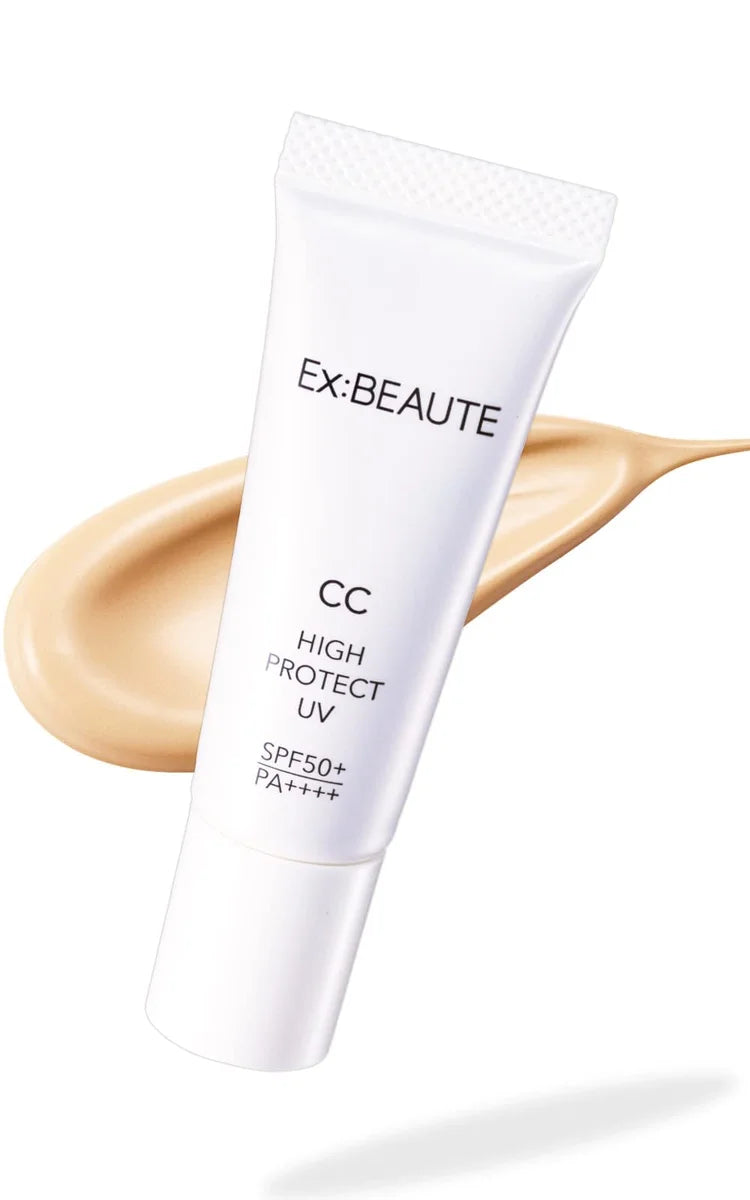 EX:BEAUTE SPF50 Makeup Base CC Cream-Bright 14g Japanese UV Protection