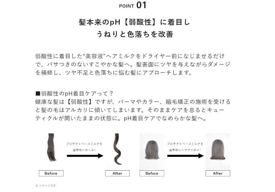 &be Protect Hair Milk for Smooth and Shiny Wavy Hair