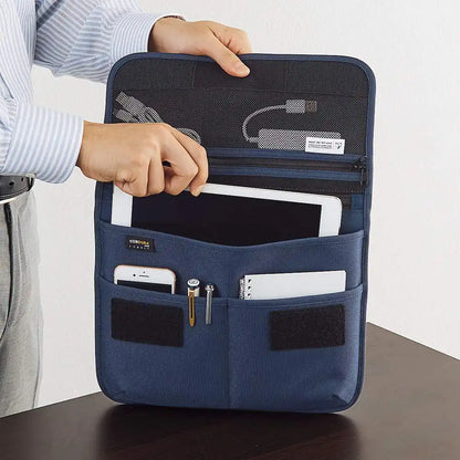 Lihit Lab Cordura Flat Pouch M Navy Japan A7767-11