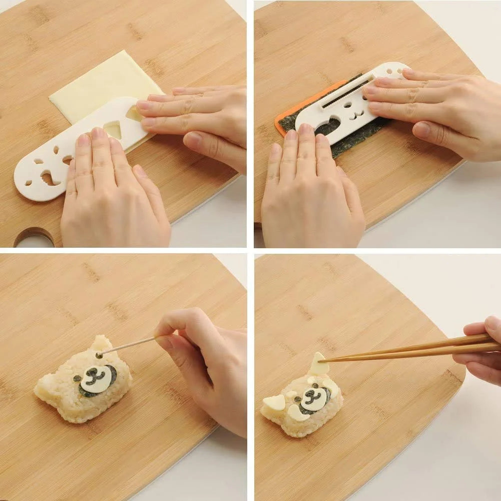 Arnest Ernest Chara-Ben Rice Ball Die Cutting Lesser Panda Set A-76821 Japan