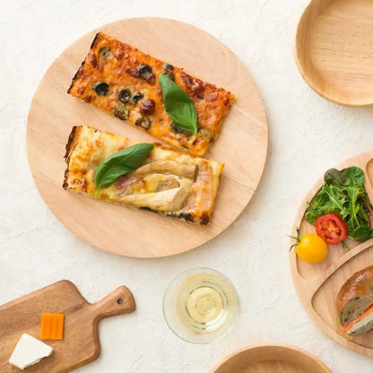 Swanson Rubberwood Pizza Serving Plate 33cm