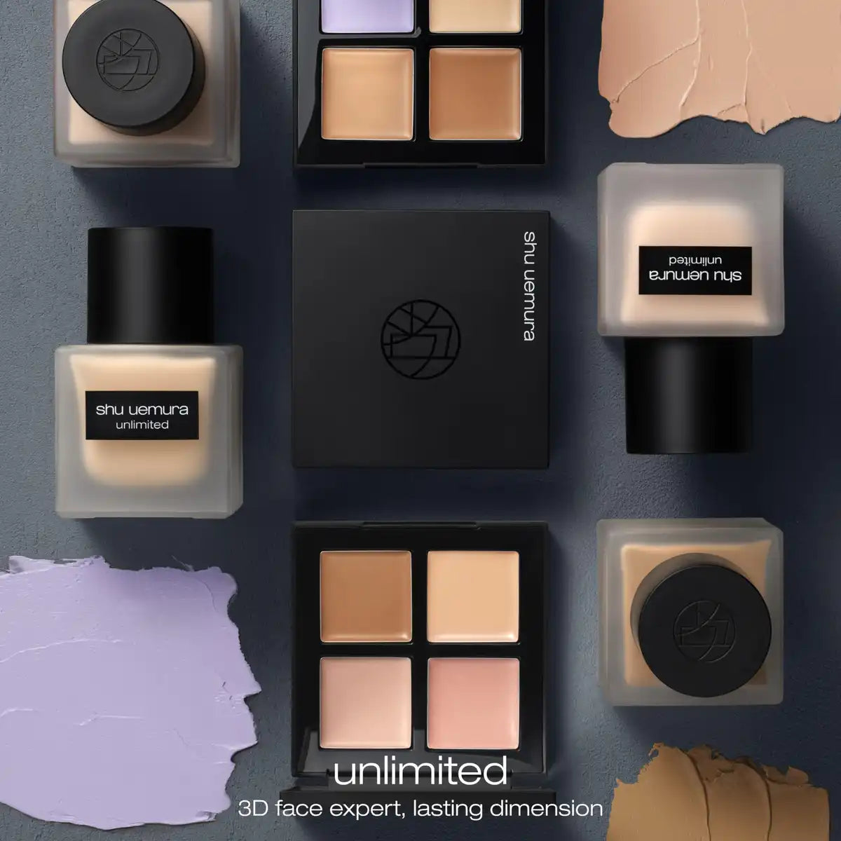 Shu Uemura Unlimited CCC Quad Concealer Palette 1.5g x4 Apricot & Beige Shades