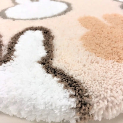 Senko Miffy Toilet Lid Cover W/ Suction Sheet Japan Beige 65340