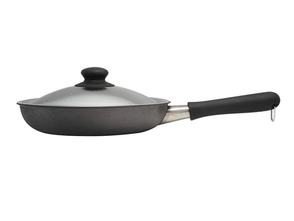 Sori Yanagi Japan Iron Frying Pan 25Cm Lid Compatible Ih Double Fiber Line Nitriding