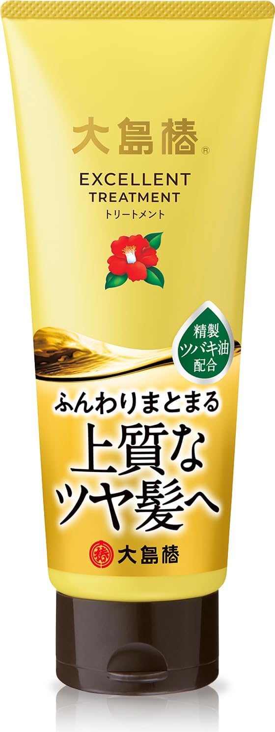 Camellia Oshima Tsubaki Ex Treatment 200G - Firms and Strengthens Hair with Camellia Oil