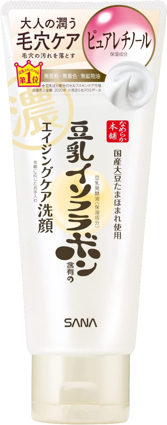 Sana Nameraka Honpo Isoflavone Facial Cleansing For Wrinkly Care 150g - 日本洁面