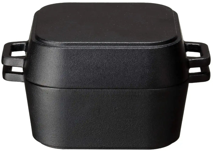 Ishigaki Industry Japan Iron Casting 18.5X14.5X10Cm 980Ml Capacity With Lid