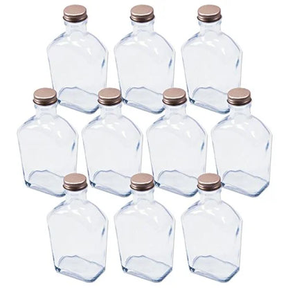 Rhyme Japan Herbarium Square Skittle Glass Bottle 200Cc Set Of 10