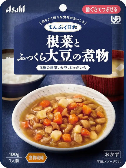 Manpuku Biyori Flavored Meat Potatoes Squeeze Snack - Root Veggies & Soybeans
 - 4987244601889