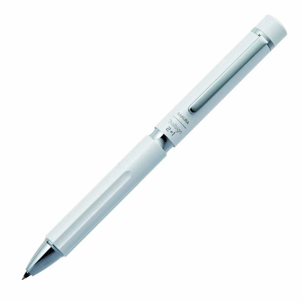 Sakura Crepas Japan Multifunctional Pen Ball Sign Premium 2+1 Dressy White Gb2M3004-P#50