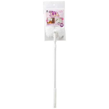 Yamazaki Sangyo Handy Wiper Cleaner Mop - Stretchable Handle Floor Cleaning Sieve - Made In Japan White 12X17.5X49.5-76Cm