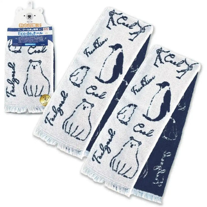 Jogan Eco De Cool Cooling Scarf 16x90cm Polar Bear Penguin Design