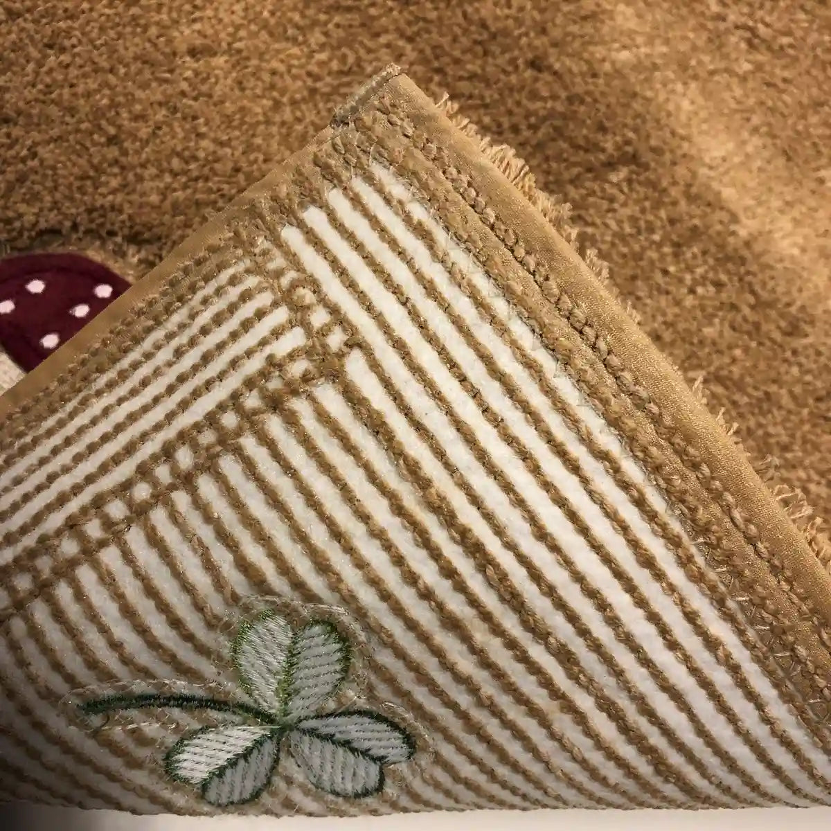 Senko Japan Mushroom Toilet Mat 55X60Cm Light Brown 13656