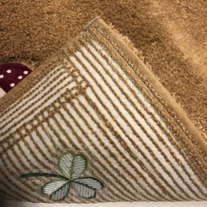 Senko Japan Mushroom Toilet Mat 55X60Cm Light Brown 13656