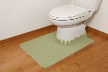 Sanko Mitsuba Okunaga Toilet Mat 60X90Cm Green Okudake Suction Ke-96 Made In Japan Washable Deodorant