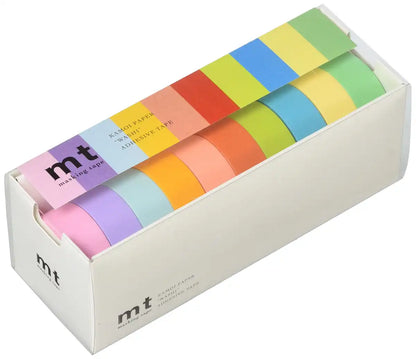 Kamoi Kakoshi Masking Tape 15Mm X 7M 10-Color Set From Japan - Mt10P003R