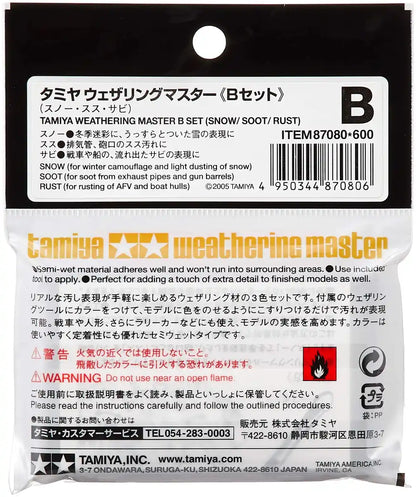 Tamiya Japan 87080 Makeup Material Series No.80 Weathering Master B (Snow)
