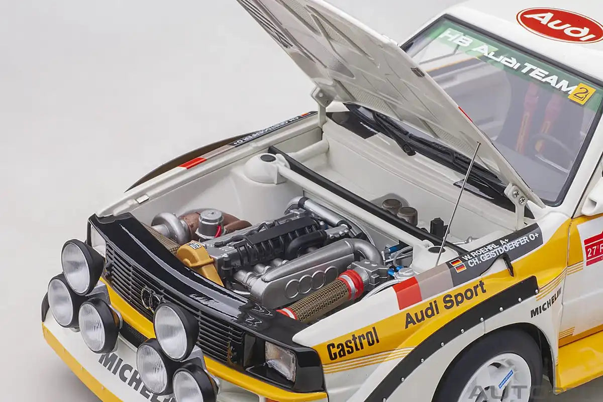 Autoart Audi Sport Quattro S1 WRC 1985 Sanremo Rally Winner 1/18 Scale Model 88503