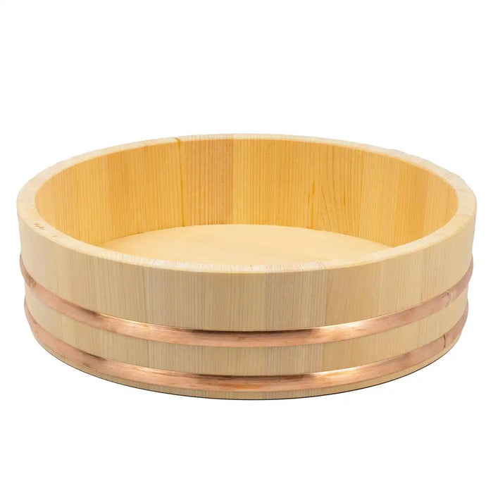 Miyabi Urushi Kogei Japan Hangiri Sawara Wooden Rice Mixing Bowl 27Cm