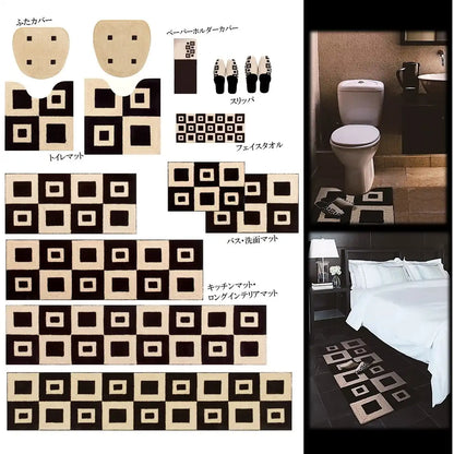 Senko M+Home Franklin Lid Cover Beige Multi-Type Japan Adsorption Sheet Antibacterial Deodorant 17130