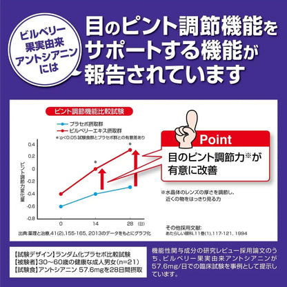 Kobayashi Pharmaceutical Nutritional Supplements Blueberry Ex 30 Days 60 Grains - Japan