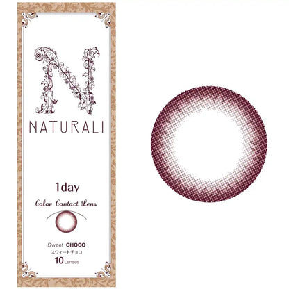 Naturali Color Contacts Japan Sweet Chocolate 1 Day 10 Pcs Dia 14.2 Pwr 1.00