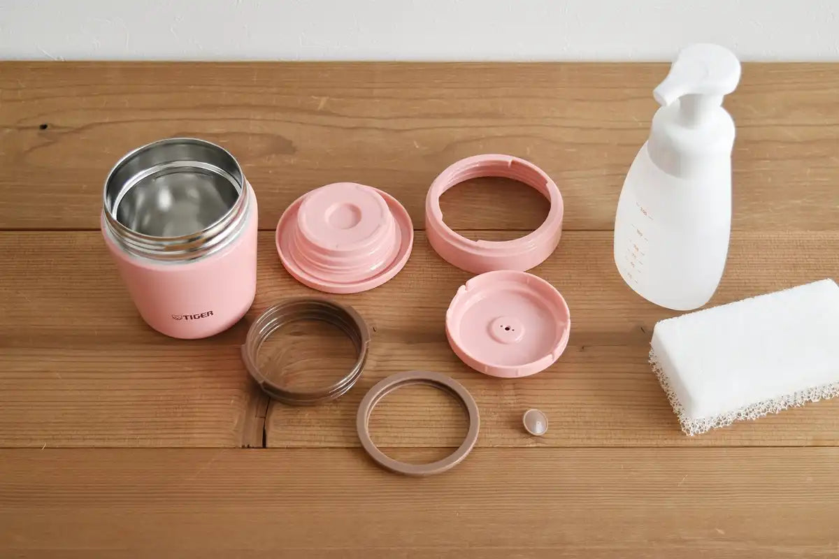 Tiger Cream Pink Thermos Soup Jar 250ml Tiger Brand