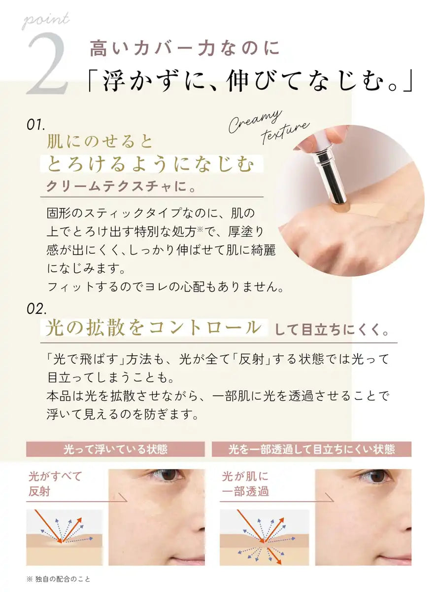 EX:BEAUTE Medicated White Concealer Natural Finish High Coverage 1 Bottle