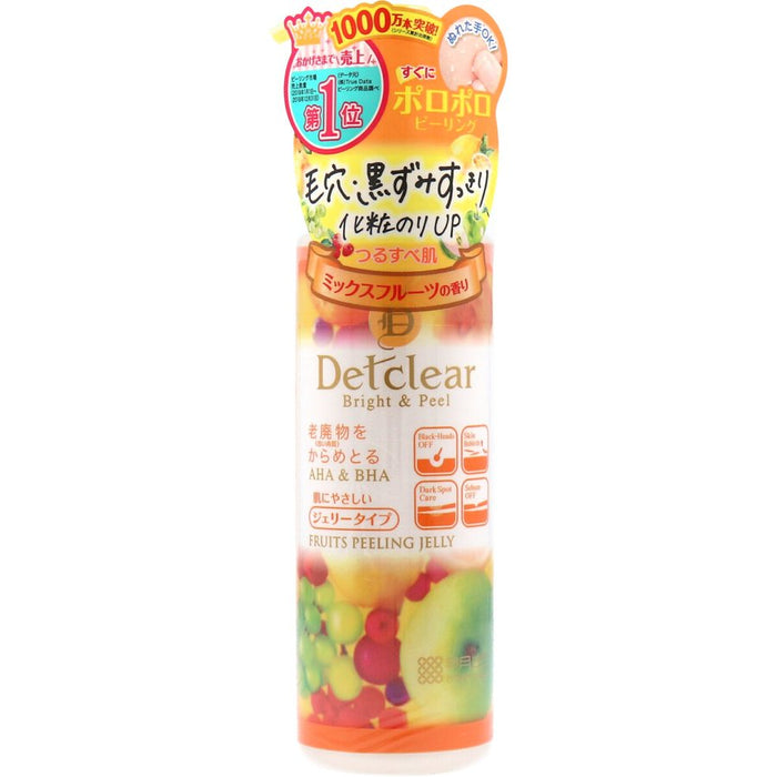 Meishoku Detclear Bright & Peel Fruits Peeling Jelly 180Ml for Smooth Skin