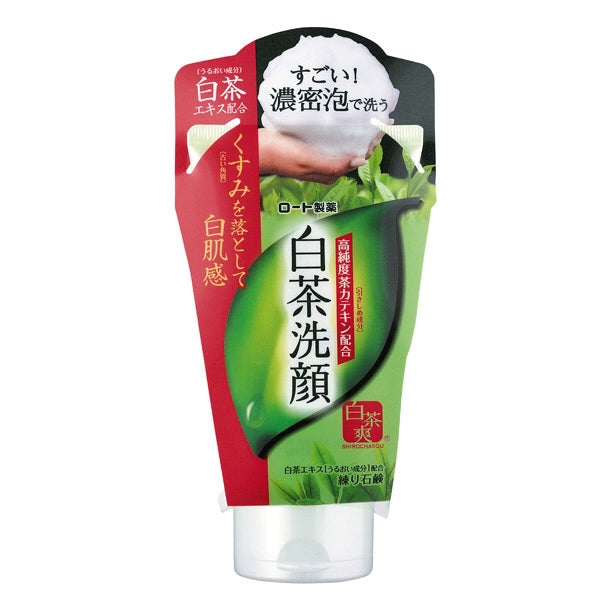 Rohto Shirochasou White Tea Face Wash Foam 120g for Radiant Skin
