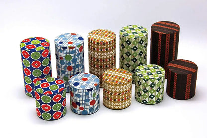 Yamaco Haikara-San L Tea Canister Diamond Pattern 87593