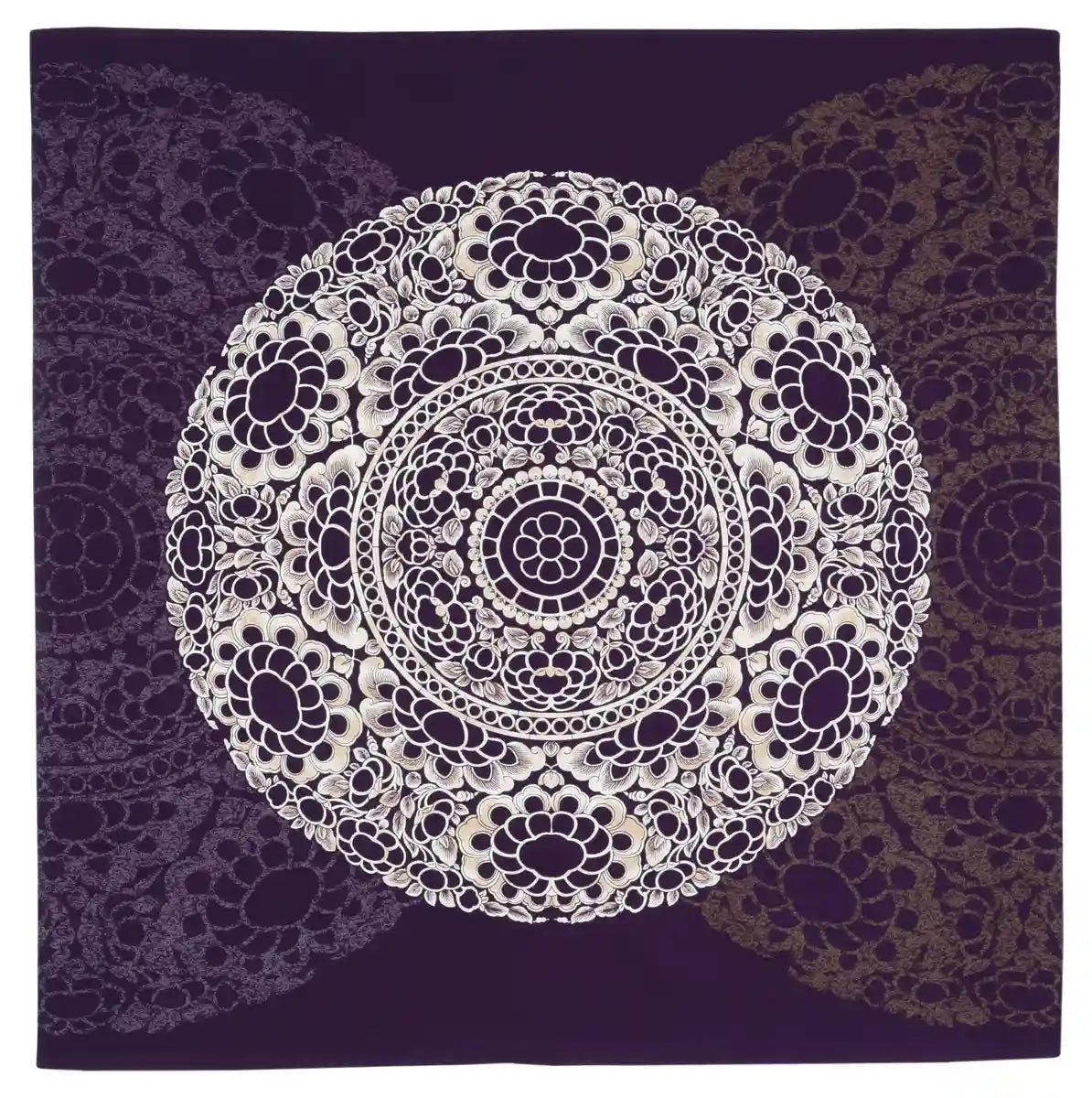 Musubi Furoshiki Large 112Cm Round Mirror Murasaki 20402-301