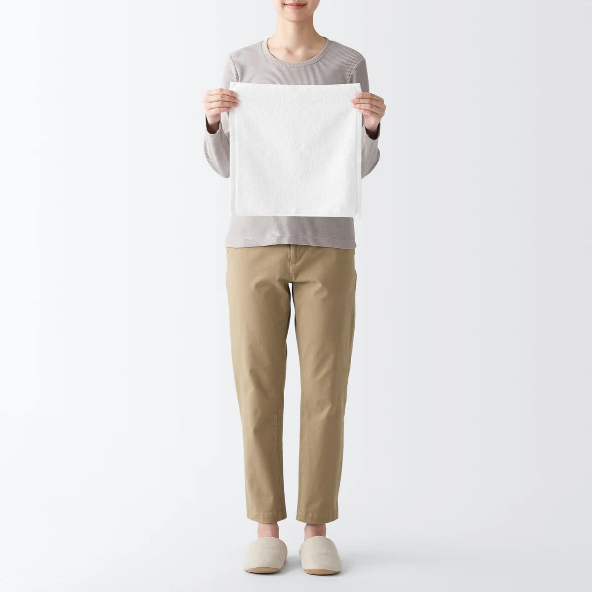 Muji Waffle Hand Towels 10-Pack Green 34x35cm Smooth Touch 84705861