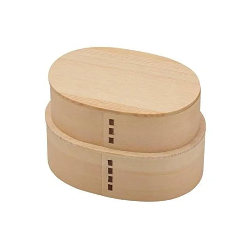 Ruozhao Japan Oval 2-Tier Bento Box Natural Ph02Sw