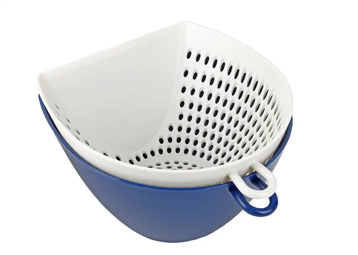 Pearl Metal Kinzoku Ball Navy 650Ml Colander Bowl Cc-1340 From Japan