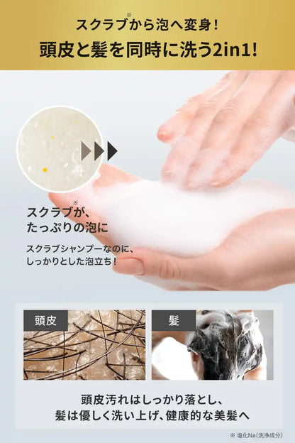 Emoc Tohica Deep Cleanse 175G Head Scalp Scrub Shampoo for Hair Care