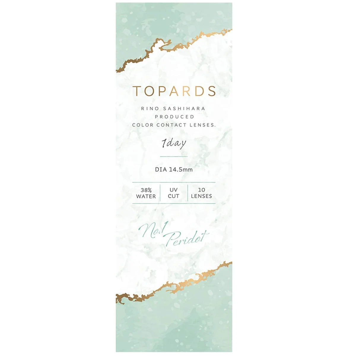 Topaz Color Contacts Topards Sashihara Sassy Peridot -3.75 Degree 10Pcs Japan One Day
