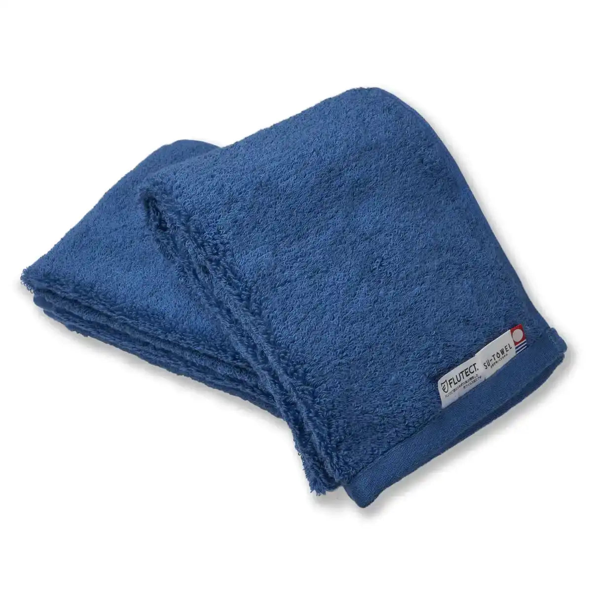 2 Pcs Imabari Towel Brand Certified Face Towel [Su-Towel+Plus] Japan Made 100% Cotton Antiviral Antibacterial Washable Peacock Blue Room Drying Odor Countermeasure