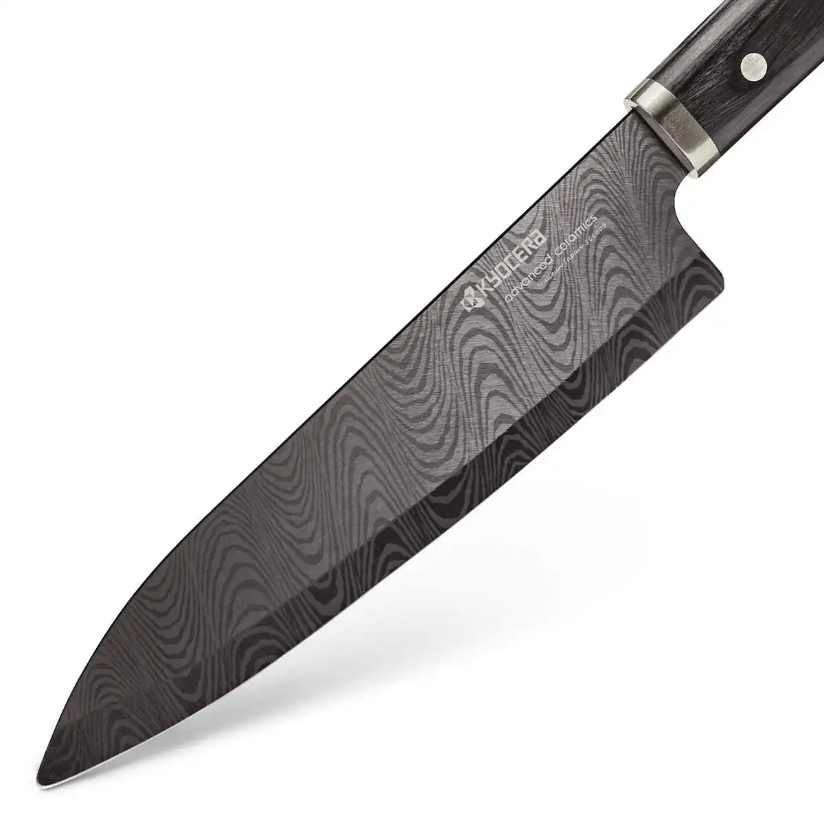 Kyocera Japan Kitchen Knife Santoku 18Cm Wooden Handle Free Sharpening Ticket Ktn-180-Hip